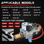 GC10A-4E 92089 RV Water Heater Gas Valve Replaces Atwood/Dometic 10 Gallon Water Heaters G10-1E G10-3E GC10-1E GC10A-2E GC10A-3E GCH10A-3E G10-2E GC10-2E GC10A-4E OEM #93844 93870 92078 93321 93869