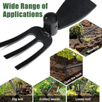 Hoe Garden Tool, 30 Inch Garden Hoe Adjustable Long Handle, 2 in 1 Garden Hoe for Weeding, Stainless Steel Weeder Tool for Yard Long Handle, Gardening Hoe for Planting, Lossening, Digging