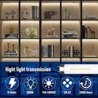 15W 18" T8 Fluorescent Linear Tube Bulb F15T8/WW Warm White Light 3000K Medium Bi-Pin G13 Base 6 Pack