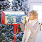 Summer Beach Life Nautical Coastal Theme Mailbox Covers - Magnetic, Standard Size 25.5x21 Inch, Blue Ocean Seagull Waterproof Wraps for Post Letter Boxes, Garden Yard Outdoor Decor