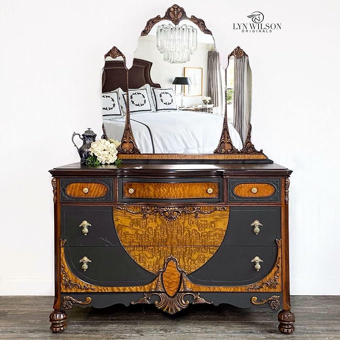 Dixie Belle Paint Company Chalk Finish Furniture Paint - Coffee Bean (1 Gallon - 128oz) - Matte Espresso Brown Chic Chalk Mineral DIY Furniture Paint