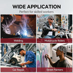 ARCCAPTAIN 2PC Welding Doo Rag, Welding Cap, Protective Welders Cap, Welding Hats for Men, Fireproof Cotton and Durable for Safety, Skull, M Size