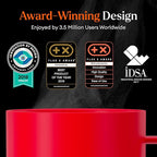 Ember Temperature Control Smart Mug 2, 10 Oz, App-Controlled Heated Coffee Mug with 80 Min Battery Life and Improved Design, Red