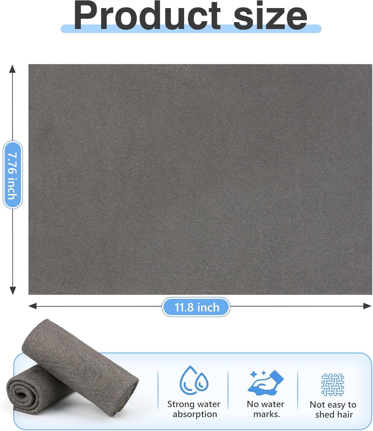 10 Pcs Thickened Magic Cleaning Cloth, Microfiber Streak Free Cleaning Cloths Reuseable Magic Cleaning Wipes for Windows Glass