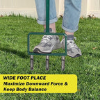 Lawn Aerator, Push Core Aerator Lawn Tool, Stainless Steel 3-Corer Hand Aeration – Manual Yard Plug Aerator for Compacted Garden Soil, Garden Care, Gardening Core Aeration Tool