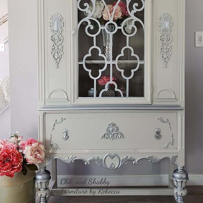 Dixie Belle Paint Company Chalk Finish Furniture Paint - Sawmill Gravy (8oz) - Matte Smooth Beige Chic Chalk Mineral DIY Furniture Paint