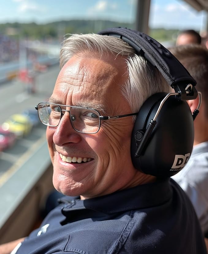 DECIBEL DEFENSE Professional Safety Ear Muffs 37dB NRR - The HIGHEST Rated & MOST COMFORTABLE Ear Protection for Shooting & Industrial Use - THE BEST HEARING PROTECTION GUARANTEED (EXTRA LARGE)