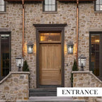 Darkaway Outdoor Sconce Lights Wall Light Fixtures, Exterior Porch Light Outdoor Sconce Anti-Rust Waterproof Aluminum Outside Light with Water Ripple Glass for Patio Yard Doorway Garage