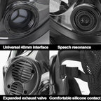 RANKSING Reusable Respirator Full Gas Mask Full 6800 with Filters for Dust, Asbestos, Chemicals while Painting, Spraying