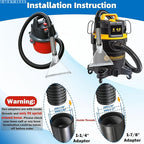 Happy Tree Hand Tool with Large 7-1/2" Clear Head for Upholstery & Carpet Cleaning, Turn Wet-Dry Vac into an Extractor, Detailing Wand Extractor Vacuum Cleaner