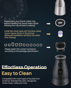 J-HVA Oil Rubbed Bronze Pull Down Kitchen Faucet Head Replacement with 15 Adapters - Kitchen Sink Faucet Spray Nozzle Head Replacement 3-Function Tap Sprayer Head for Kitchen Sink