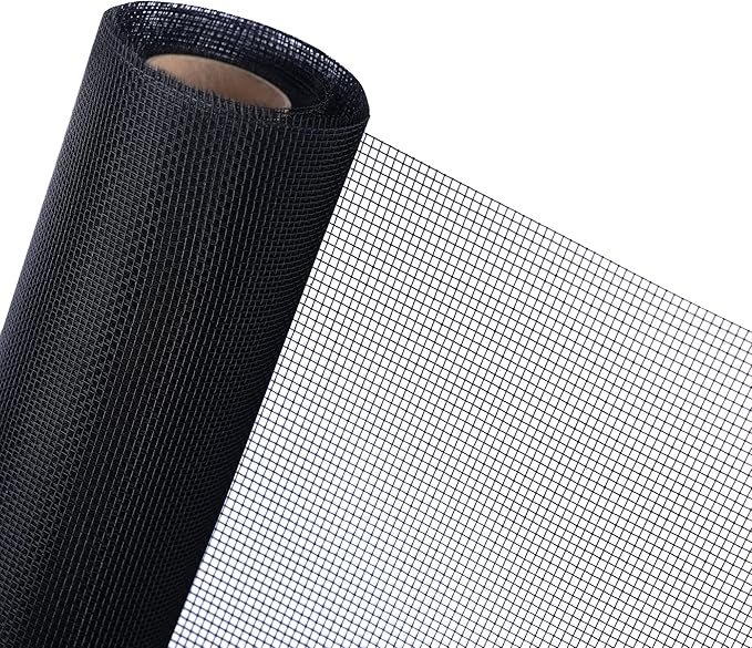 Window Screen Ultra Clear Stainless Steel Window Screen Replacement Window Screen Mesh High Light Transmission Suitable for Windows Courtyards Patio Porch Pool Door (24"x25')