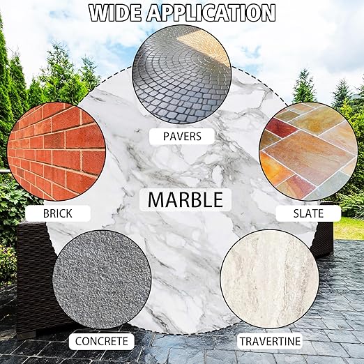 Wet Look Stone Sealer - 64oz High Gloss Paver Sealer Stone Color Enhancer Concrete Sealer with Long-Lasting Gloss Protection, Stain Proof for Interior and Exterior Slate, Driveway, Floor, Standsotne