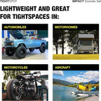 TIGHTSPOT 1/4" Drive 80pc Impact Socket MASTER SET, our Most Complete Set Ever with SAE & Metric from 3/16 Inch - 9/16 Inch, 4mm - 15mm, Standard/Deep/Universal & Torx & Inverted Torx Sockets & More