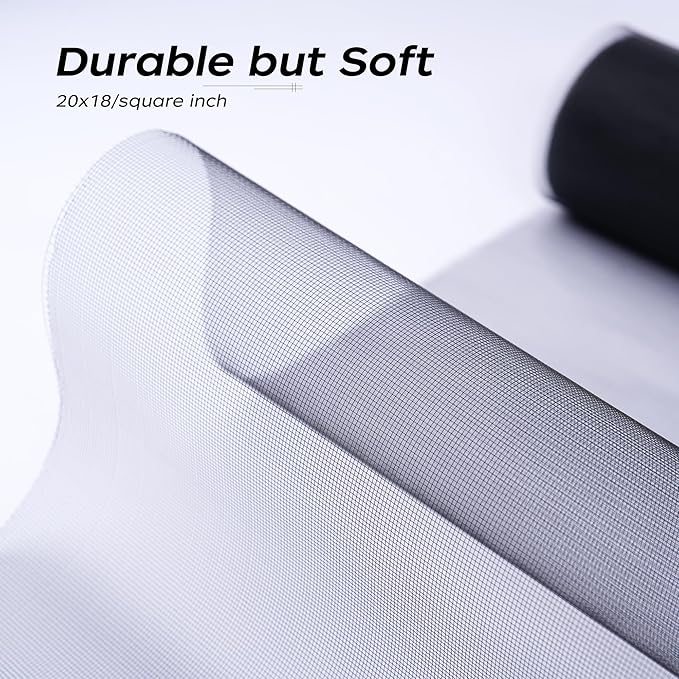 Window Screen Ultra Clear Stainless Steel Window Screen Replacement Window Screen Mesh High Light Transmission Suitable for Windows Courtyards Patio Porch Pool Door (24"x25')