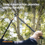 Fiskars Loppers for Tree Trimming, Heavy Duty, with Extendable Handle (24.5"-37" Range), Sharp Bypass Steel Blade Tree Branch Cutter up to 1.5-Inch Diameter Cut Capacity
