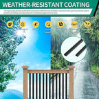 Black Metal Deck Balusters 32", Deck Railing and Indoor Stairs Railing,Hollow Rectangular Stair Railing with Screws for Deck Railing and Outdoor Porch-25Pack