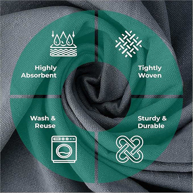 Canvas Drop Cloth for Painting 9x12 feet Pack of 2-8oz Painters Drop Cloths for Painting - All Purpose Canvas Tarps for Floor & Furniture Protection - Recycled Cotton Fabric