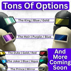 The King 2-Tone | Gold/Blue Shade 11 Welding Lens | Changes Color With Angle - Gold/Blue | 2" x 4.25" | Extremely Clear Fixed Shade 2x4 Welding Lens | Ridge Products Welding Lens