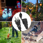 BN-LINK 25 ft Outdoor Extension Cord w/3 Inline Outlets 16/3 Gauge, SJTW Green for Landscaping & Holiday Decorations, Grounded, ETL Listed，Black