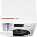 KoolMore FLW-3CWH Front Load Machine, 2.7 Cu. Ft, Space Saving Unit with 20-Minute Quick, 12 Washing Cycles, Quiet Inverter Motor [120V], Medium (24"), White