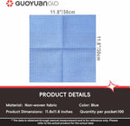 Disposable Cleaning Cloths Reusable Dsih Cloths for Kitchen Disposable Dish Rag Dry Fast 11.8x11.8 inch Pack of 100, Blue
