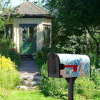 Sea Turtle Magnetic Mailbox Covers Oversized Summer Beach Mailbox Cover Large Size 21 x 25.5 Inch Ocean Coral Nautical Post Letter Box Wraps Decor for Garden Outdoor