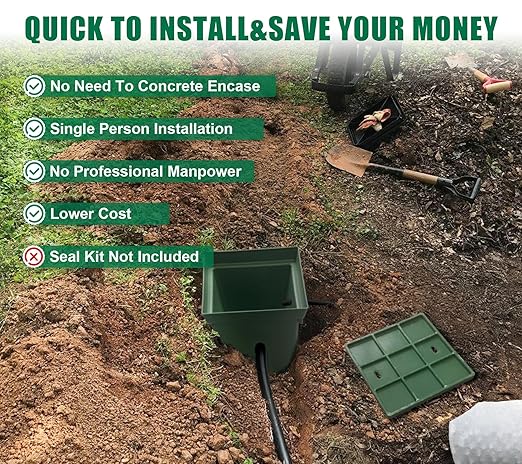 20x20x20in Underground Splice Boxes W/FRP Inspection Lid Large Enclosure Pit Precast Polyethylene Distribution Pull Box Access Electrical Junction Drillable Tapered Wiring Cable Chamber