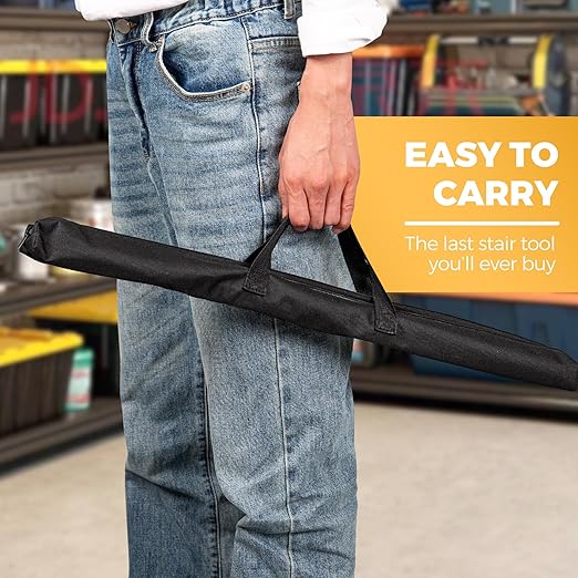 Stair Tread Template Tool (Brass/Black) Stair Tread Measuring Tool - Stair Tread Jig - Stair Tread Gauge - Modern Stair Template Tool