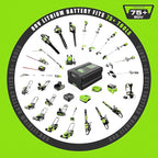 XAVITO Replacement for Greenworks 80V Battery 3000mAh, Compatible with Greenworks 80V Power Tool, New Upgraded 3X Longer Runtime, Replace for Greenworks Pro 80V Battery GBA80200 GBA80300