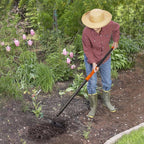 Hoe Garden Tool, Heavy Duty Garden Hoe for Weeding, Metal Garden Hoe with Long Handle, 58 Inches