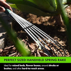 Yard Butler Terra Garden Hand Tools - Weeding Hand Tiller Tool for Efficient Gardening - Weed Remover Tool for Lawn & Garden Care - Durable Gardening Accessory, Whisk Rake