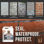 Paver Sealer - 8600 Wet Look (Medium Gloss) - 1 Gallon Covers up to 175-250 sq ft (2 Coats)| Concrete Sealer Outdoor - Color Enhancing Acrylic Sealant for Stones, Patios, Pavers, Bricks & Driveways