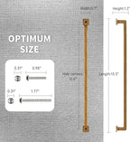 FILTA Cabinet Handles 12.6 Inch 6 Pack Antique Brass Cabinet Pulls for Kitchen Metal Drawer Pulls Modern Cabient Hardware Cupboard Handles