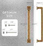 FILTA Cabinet Handles 6.25 Inch 10 Pack Antique Brass Cabinet Pulls for Kitchen Metal Drawer Pulls Modern Cabient Hardware Cupboard Handles