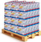 Premium White T-Shirt Cleaning Rags (600 lbs. Pallet 60x10 lbs. Compressed Box of Rags) – White Cotton Cloths for Cleaning, Staining, Painting, Oil, Grease & Dust Removal