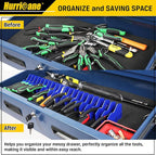 HURRICANE Plier Organizer Rack, 10-Slot Pliers Cutters Rack with Non-Slip Rubber Base, Tool Organizer, Tool Drawer Toolbox torage, Blue, Extendable Design, Fit 3” H, 1 Pack