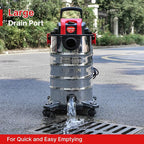 Shop-Vac 8 Gallon 4.0 HP Wet/Dry Vacuum with Blower Function, Stainless Steel Tank, Portable Shop Vacuum with Wheels, Includes Filters, Hose & Accessories, Ideal for Garage and Workshop