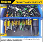 HURRICANE Pliers Organizer Rack, Pliers Cutters Organizer with Non-Slip Rubber Base, Keep Tools Organized in Drawers, 2 Pack, Extendable Design, Fit 3'H Drawers and More