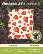 6 Pack Swedish Dishcloths for Kitchen - Reusable Dish Cloths for Washing Dishes Absorbent Cute Funny Kitchen Towels Cleaning Sponge, Lemon Fruit