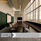 Sunlite F32T8/SP835 T8 Linear Fluorescent Lamp, 32 Watts, 3050 Lumens, 3500K Neutral White, Medium G13 Bi Pin Base, High Performance Straight Tube, 30 Pack