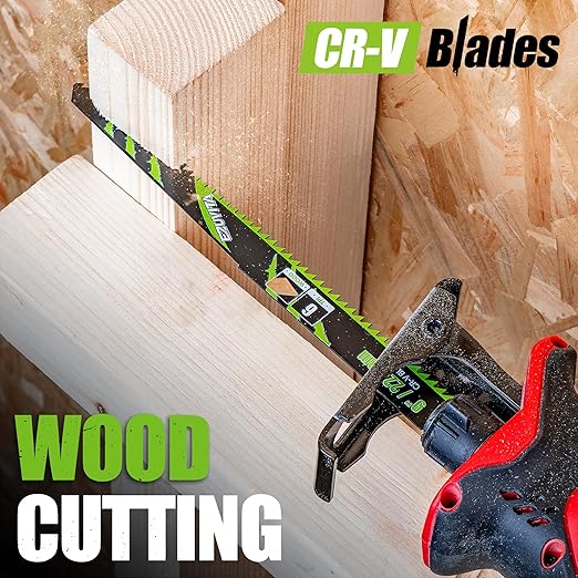 36-Piece Reciprocating Saw Blade Set with Organizer Pouch - Metal&Wood Cutting, Pruning Saw Blades