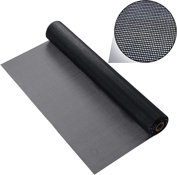 Window Screen Replacement 36"*100' Thicken Charcoal Fiberglass Screen with Better Vision Door Repair Kit Easy to Install Suitable for Windows, Doors and Porches