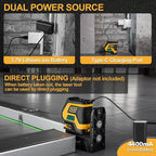 PREXISO Laser Level with Tripod & 2 Plumb Dots - 100 Ft Rechargeable Point Cross Laser Level Self Leveling - Plumb Spot Alignment Wide Angle Laser Line for Construction, Ceiling, Floor Tile