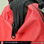 TRADESAFE Lockout Tagout Bag for Loto Devices - Polyester Canvas Lock Out Tag Out Kit Bag, Heavy Duty Tool Bag Organizer, 16-1/2 x 8-1/2 x 11-1/2 inches