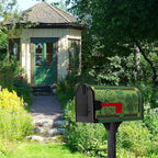 St Patrick Day Mailbox Covers Magnetic Large Size Green Shamrocks Clover Mailbox Cover Oversized Wraps Happy St. Patrick's Day Mailbox Post Cover Waterproof Garden Decor 25.5x21 Inch