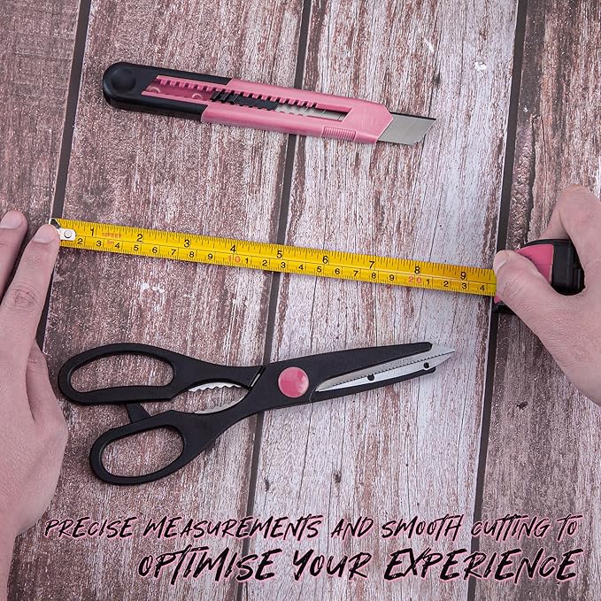 CARTMAN 39-Piece Home Tool Set Kit, Essential Household Hand Tools with Plastic Storage Case