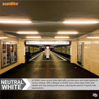 Sunlite 30335 F28T5/835 4 Foot T5 Linear Fluorescent Lamp, 28 Watts, 2500 Lumens, 3500K Neutral White, Miniature G5 Bi-Pin Base, ROHS Compliant, High Performance Straight Tube, 40 Pack