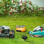 Outdoor Extension Cord 15 Ft with 3 Outlets, 12/3 SJTW 3 Prong Grounded Power Cord, 12 Gauge 12AWG Heavy Duty Power Cable, ETL Listed, 15 Amp 125 V 1875 W-Multiple Outlets for Indoor/Outdoor-Black