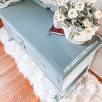 Dixie Belle Paint Company Chalk Finish Furniture Paint - Vintage Duck Egg (8oz) - Matte Light Blue Chic Chalk Mineral DIY Furniture Paint